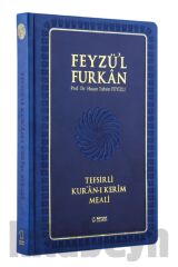 Feyzü'l Furkan Tefsirli Kuranı Kerim Meali Lacivert(CEP BOY-SADECE MEAL-CİLTLİ)