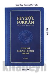 Feyzü'l Furkan Tefsirli Kuranı Kerim Meali Lacivert(CEP BOY-SADECE MEAL-CİLTLİ)
