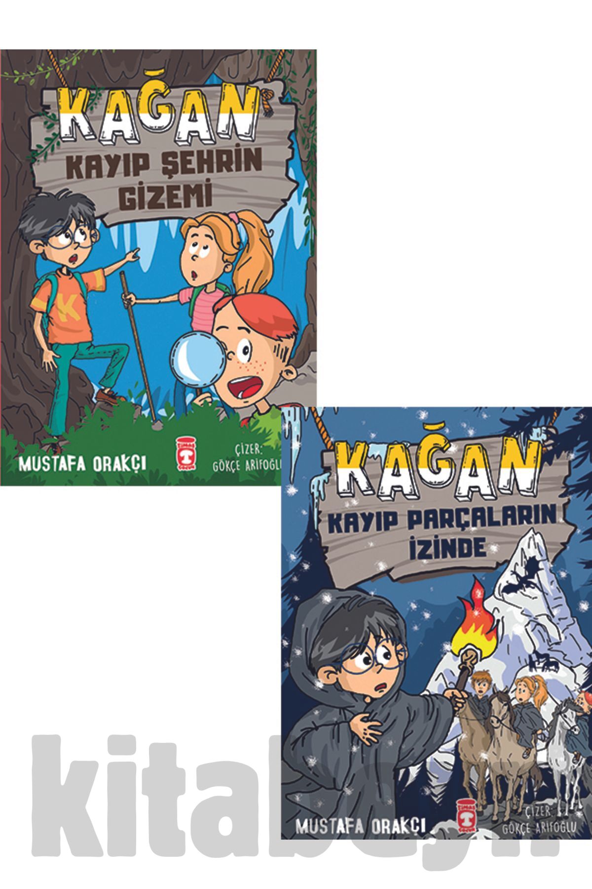 3. 4. Sınıf Okuma Seti 2 Kitap Kağan Kayıp Şehrin Gizemi-Kağan Kayıp Parçaların İzinde