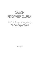 Davacın Peygamber Olursa?